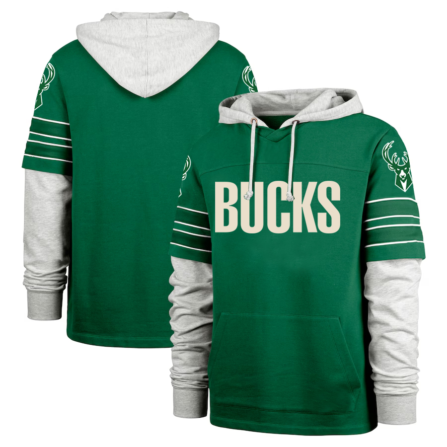 Men Milwaukee Bucks green. 2024 NBA hoodie->orlando magic->NBA Jersey